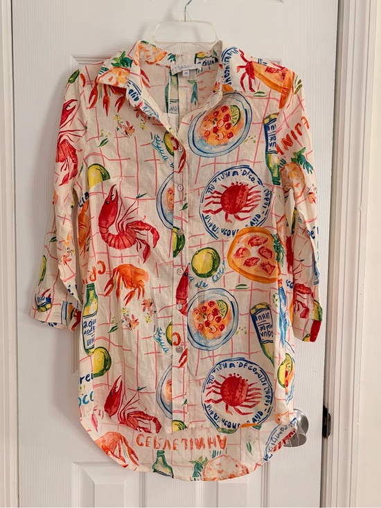 Calypso St. Barth Tops - NWT Calypso St. Barth Italian Summer Linen Top Size XS